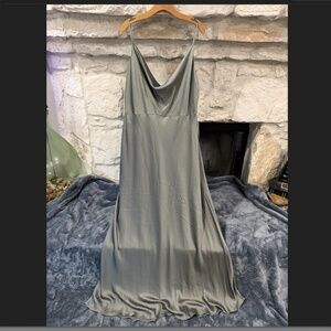 NWOT Jenny Yoo Olive Satin Evening/Prom Gown Size 20